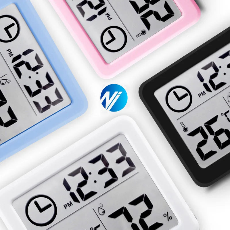 Digital Desk Clock with Temperature and Humidity