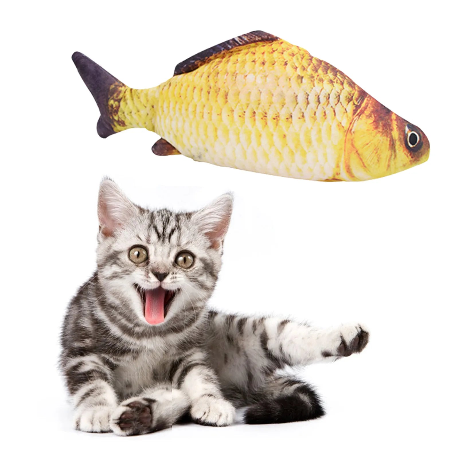 Interactive Electric Floppy Fish Toy For Cats & Dogs, USB Charged
