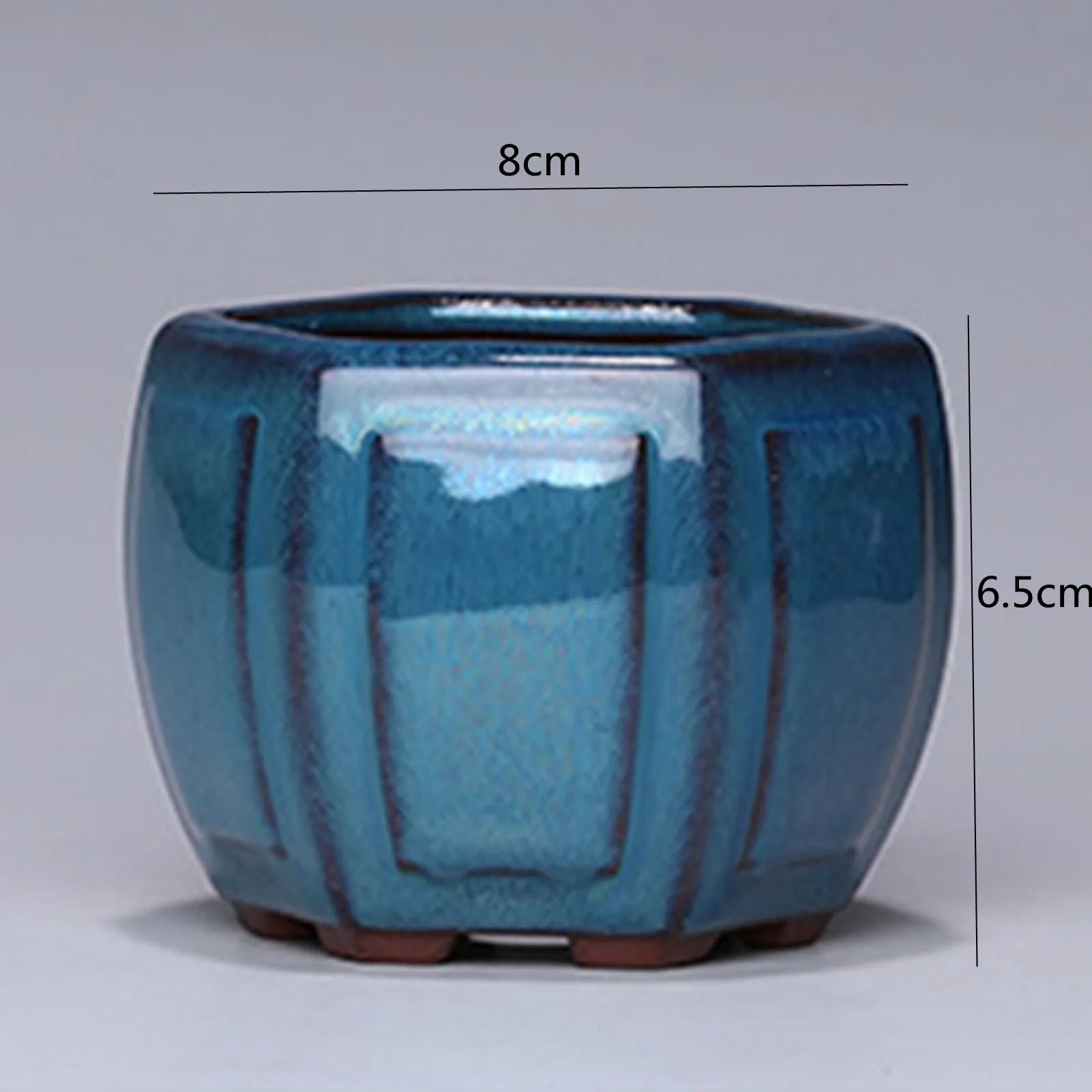 Ceramic Garden Planter Round with Hole Indoor Outdoor