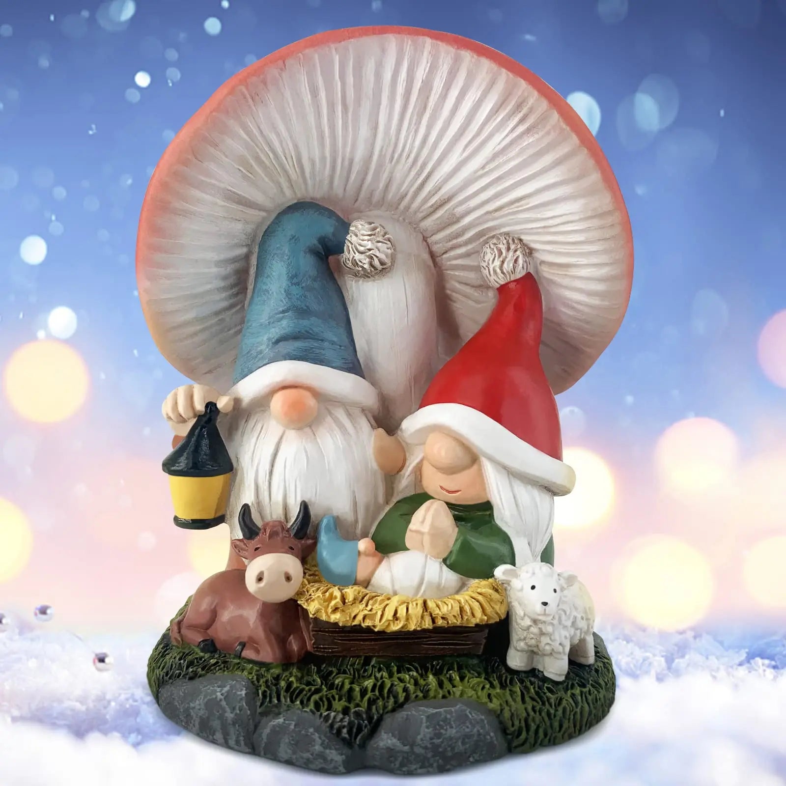 Christmas Indoor Decoration Gnome Nativity Scene
