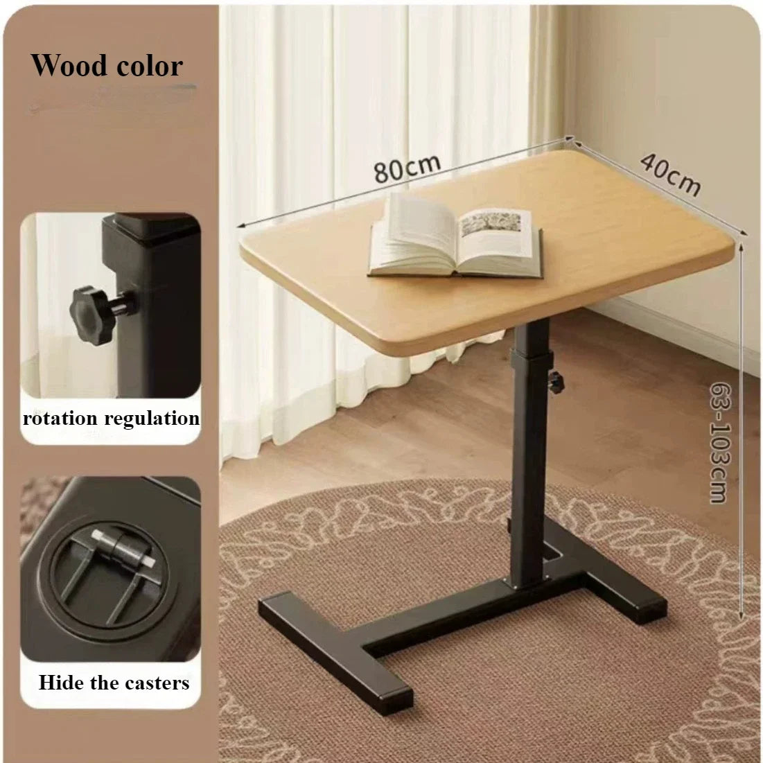 Mobile Bedside Table ,Office Desk ,Folding Tables Portable Workbench ,Learning Desk