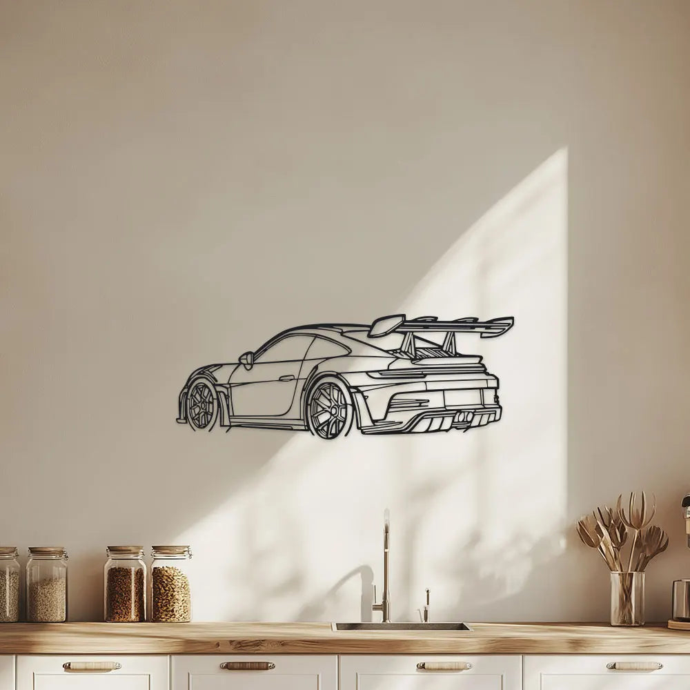 Car Black Metal Art Sleek Design Home or Office