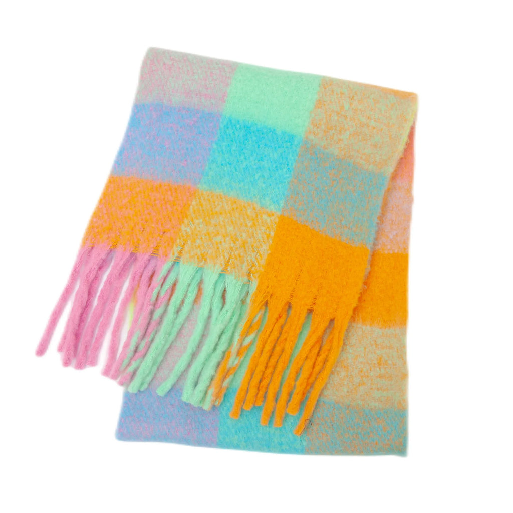 2025 Winter Thick Warm Scarf , Plaids different colors