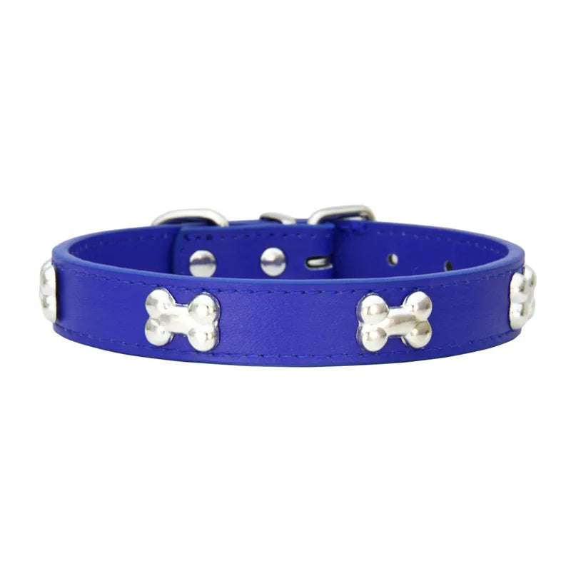Durable Leather Dog Collars: Small, Medium, Large Size