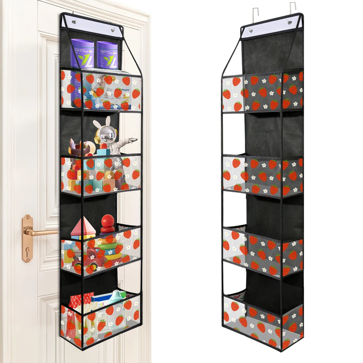 ! PCS 4/6 Layer Over the Door Hanging Organizer, Use for Cosmetics, Storage, Nursery, Bathroom