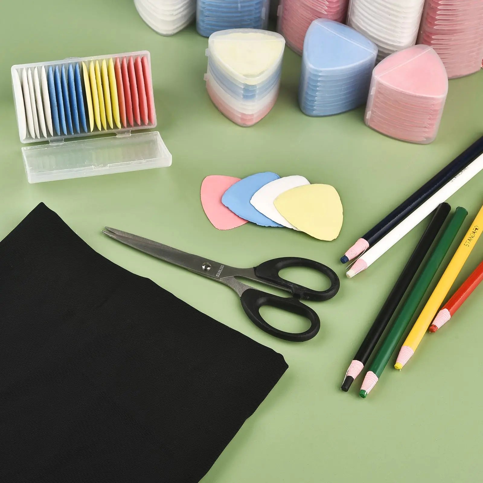 Chalk Fabric Markers Triangle and Pencil