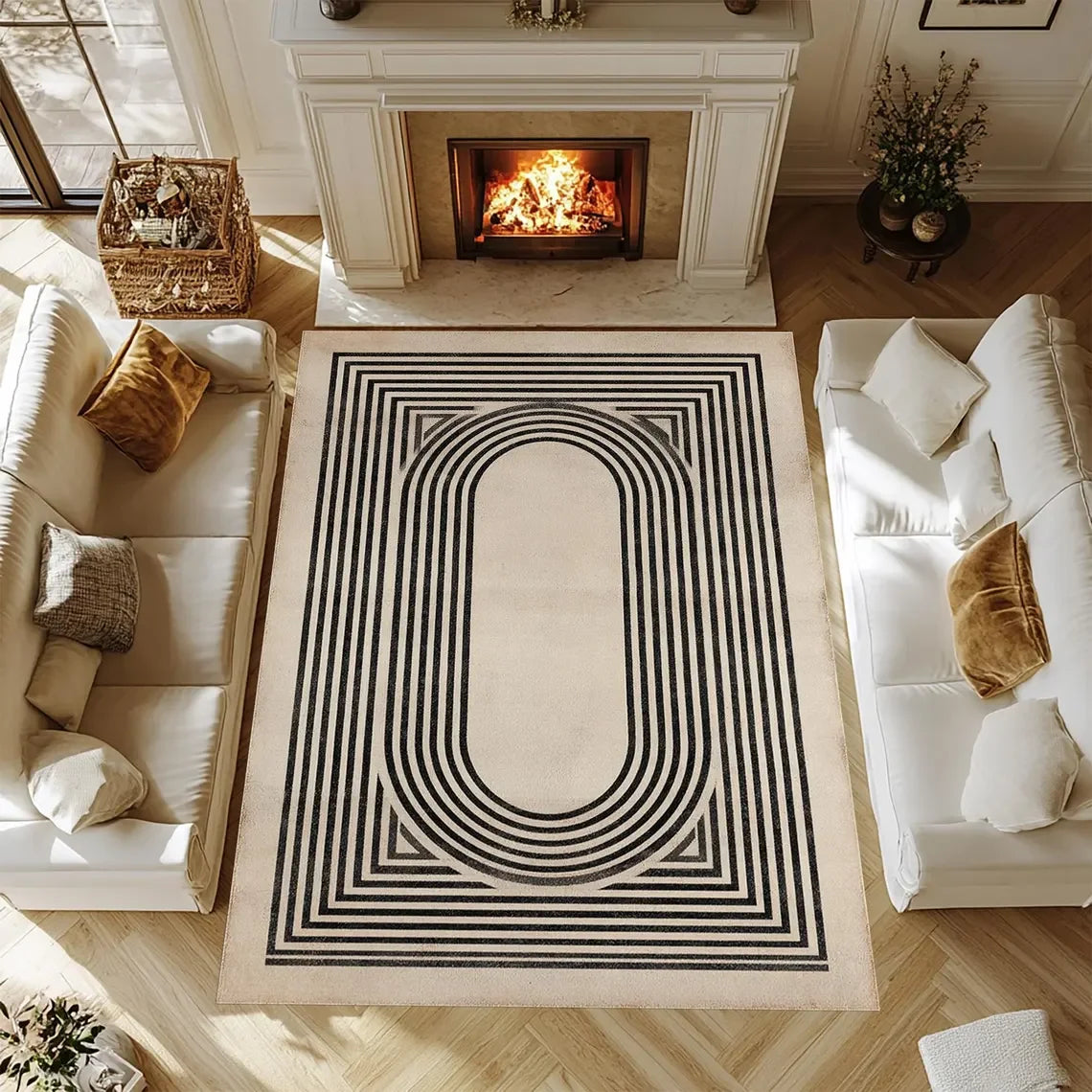 Mid Century Carpet Home Decoration Carpets Green Vintage Rugs For Bedroom, Living Room