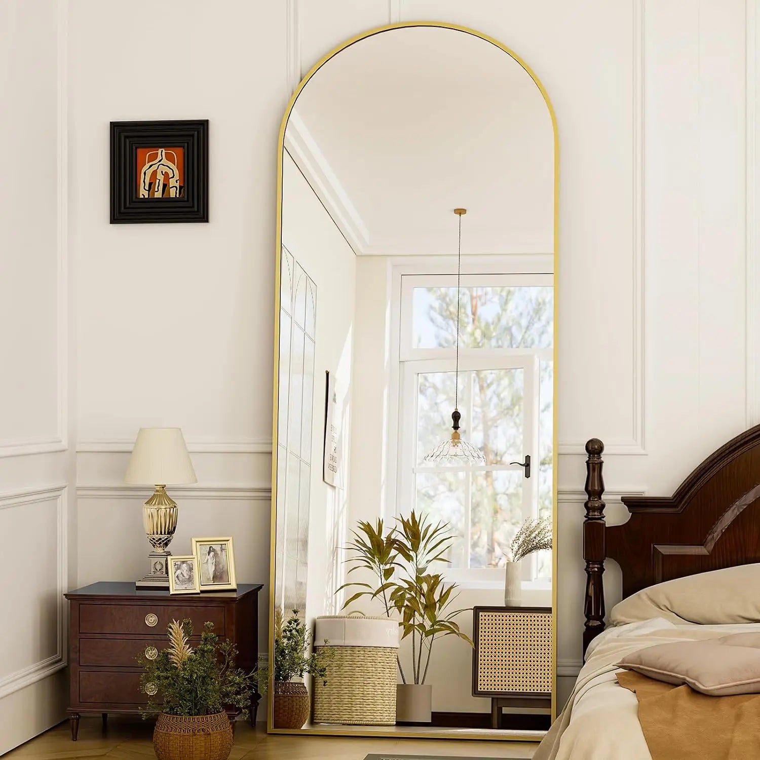 Arched Full-Length Mirror 21x64 Inch