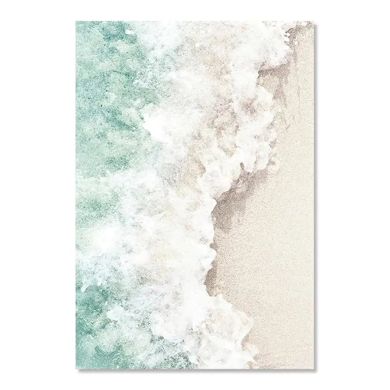 Beaches Weaves Ocean Seagulls Turtles Beautiful Canvas Paintings