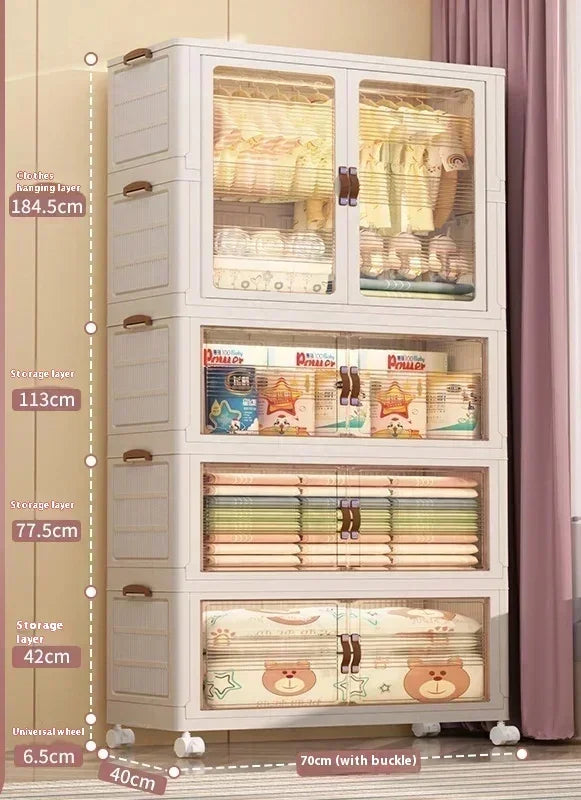 Baby's Bedroom Closets Wardrobe Transparent Stable