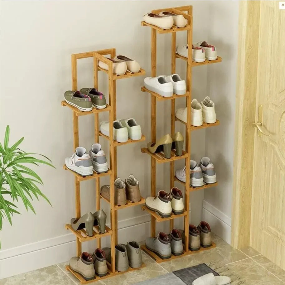 5/6 Tiers Tall Bamboo Plant Stand Corner, Indoor, Outdoor