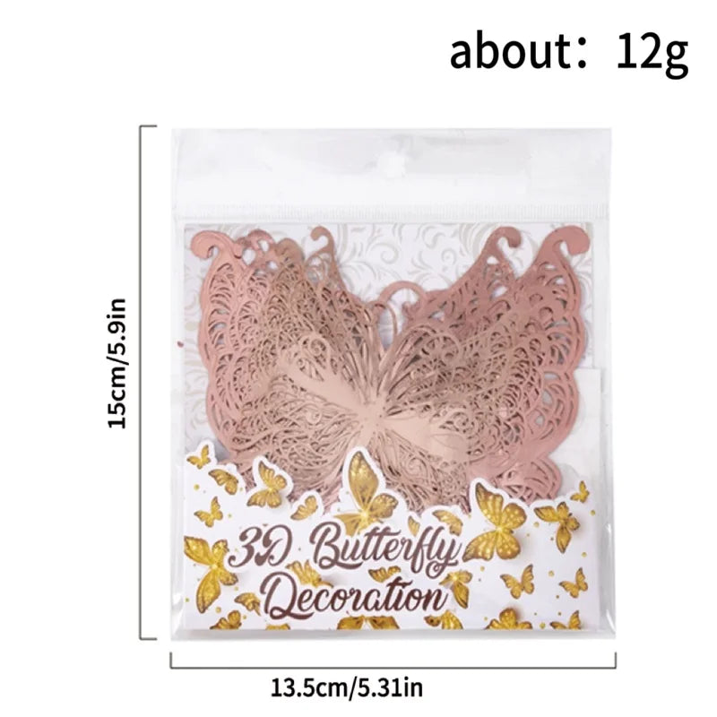 Butterfly 12PCS Hollow Wall Stickers Wall Decorations