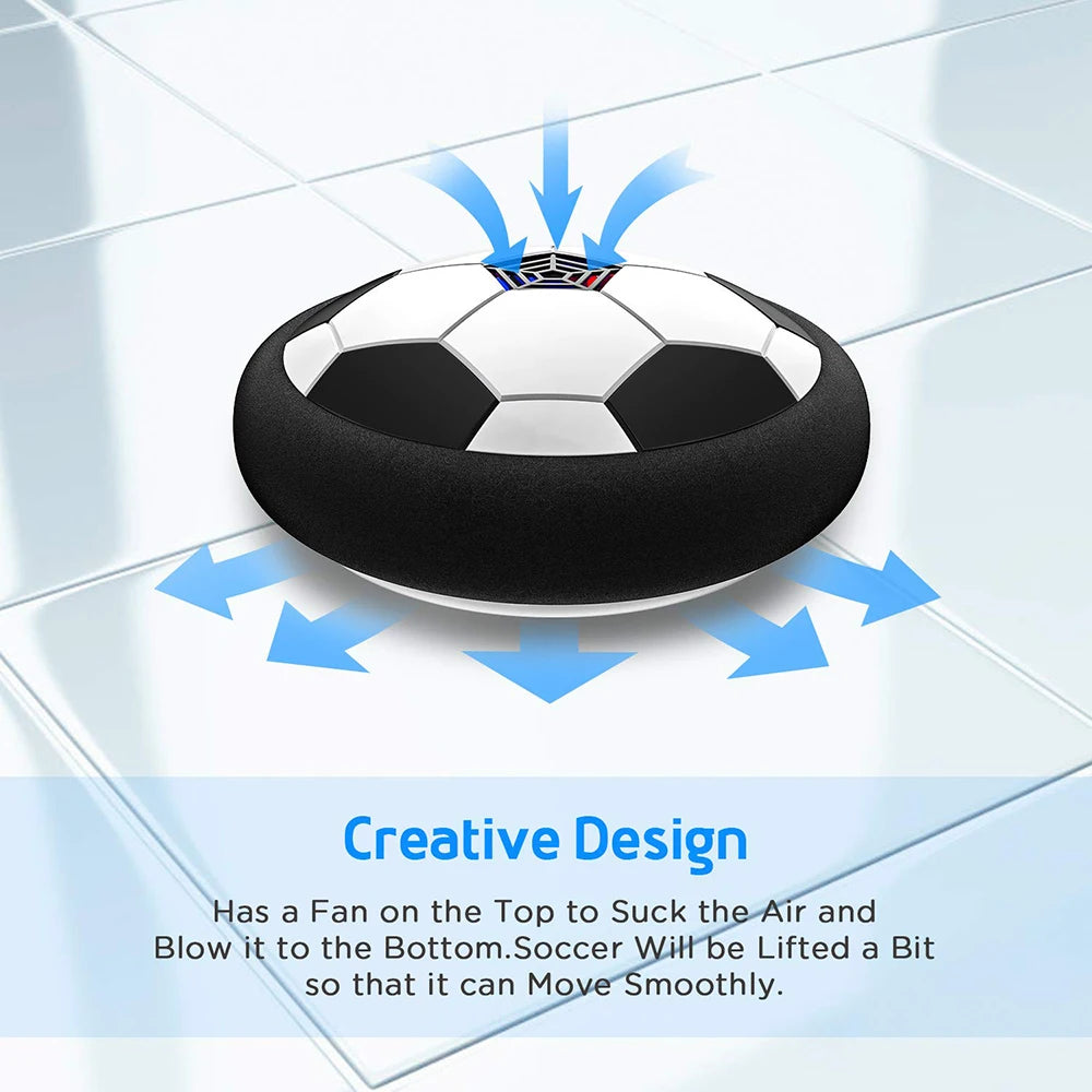 Hover Soccer Ball Floats with LED lights Music, Outdoor Game For Kids