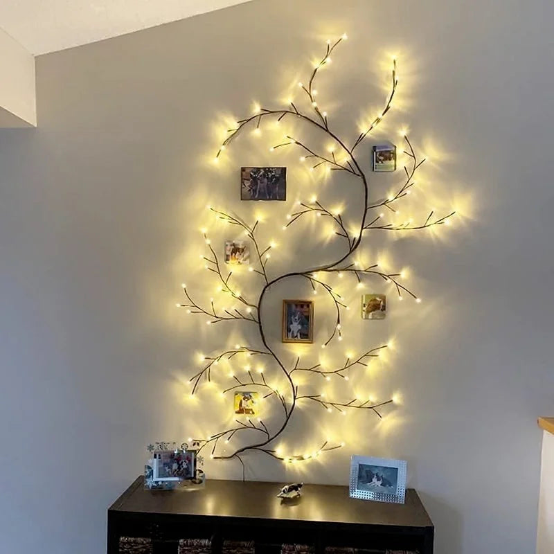 Christmas Decorations, Vines or Willow Tree, Lights 144LED