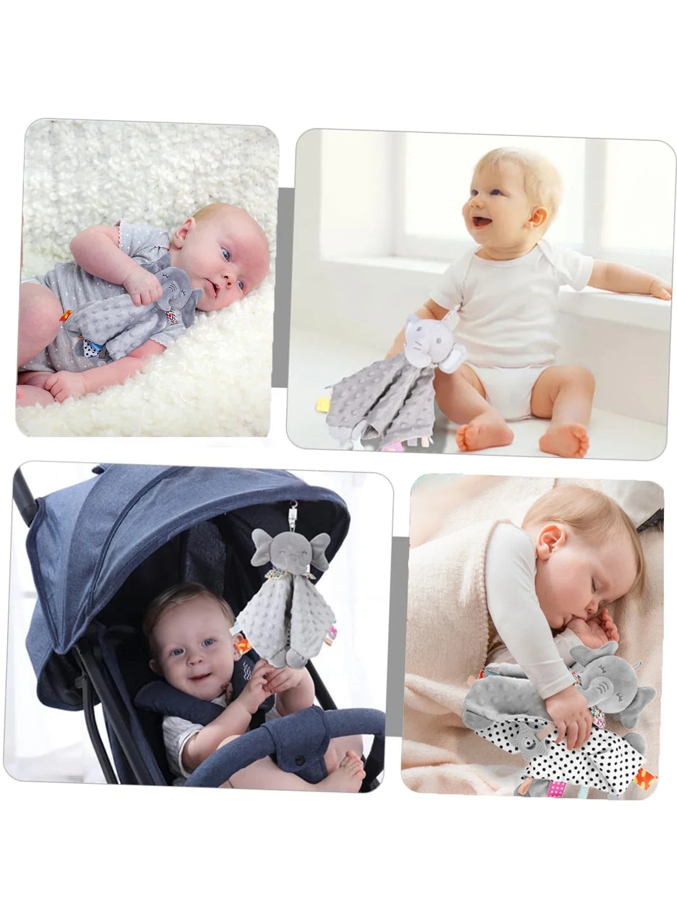 Elephant Baby Comforter, Blanket, Towel' Soothes and Reassures