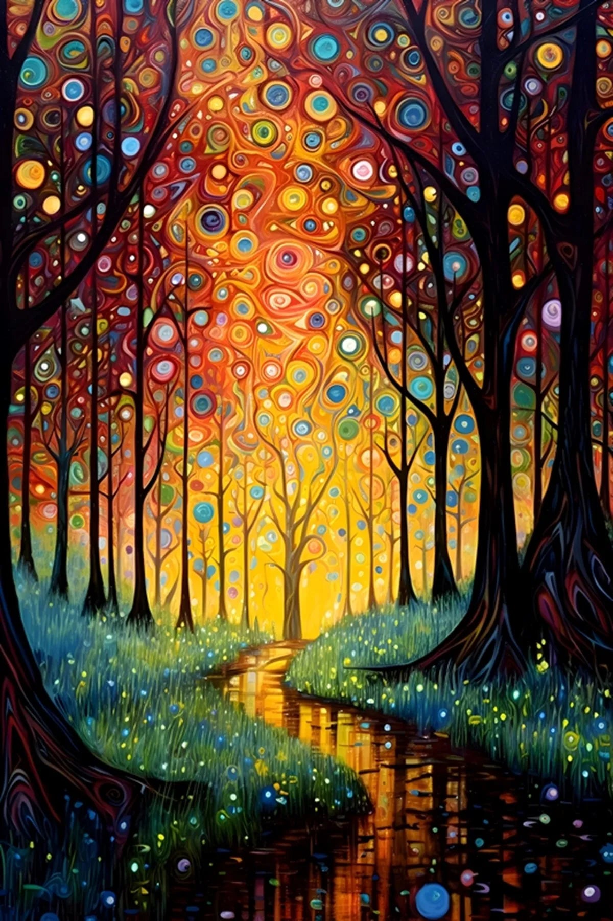 Beautiful Colorful Abstract Flower Canvas Poster Wall Art Pictures