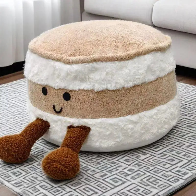 Cute bread, Living room,  Washable Footstool, Shoe Changing Stool