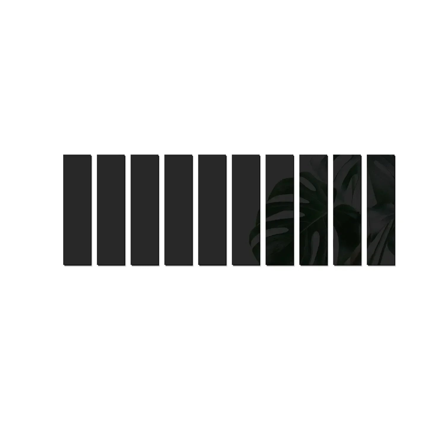 10pcs Strip Wall Mirrors Self-Adhesive Decorative Strips For The Home.