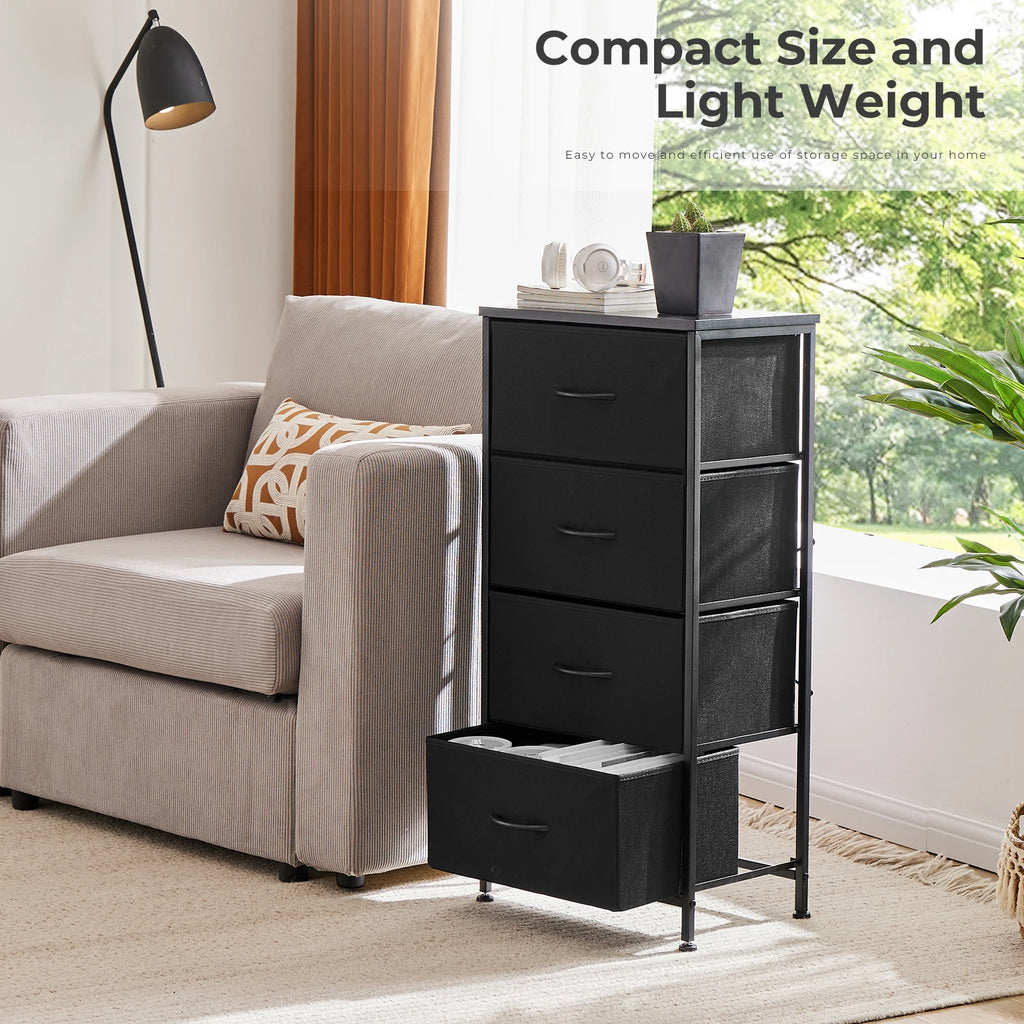 Living Room Wardrobe Steel Frame Fabric Baskets