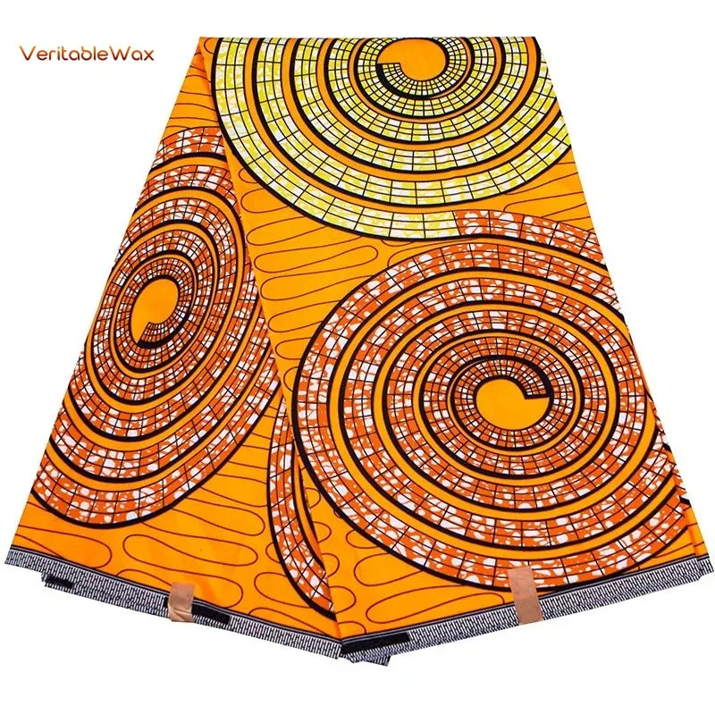 Ankara African Double Print Batik, Real Wax Fabric, Sewing Wedding Dress, Quilting, Polyester