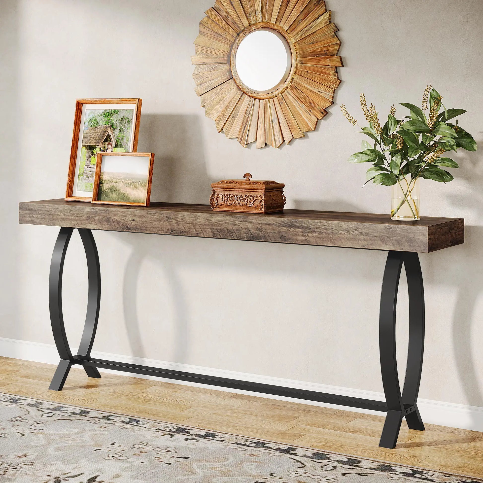 Tribesigns Console Foyer Table, 70.87-inch Table, Farmhouse Behind Couch Table