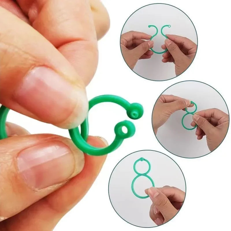 50/100Pc Garden Plant Clips Holds Plants Upright, Vine Support