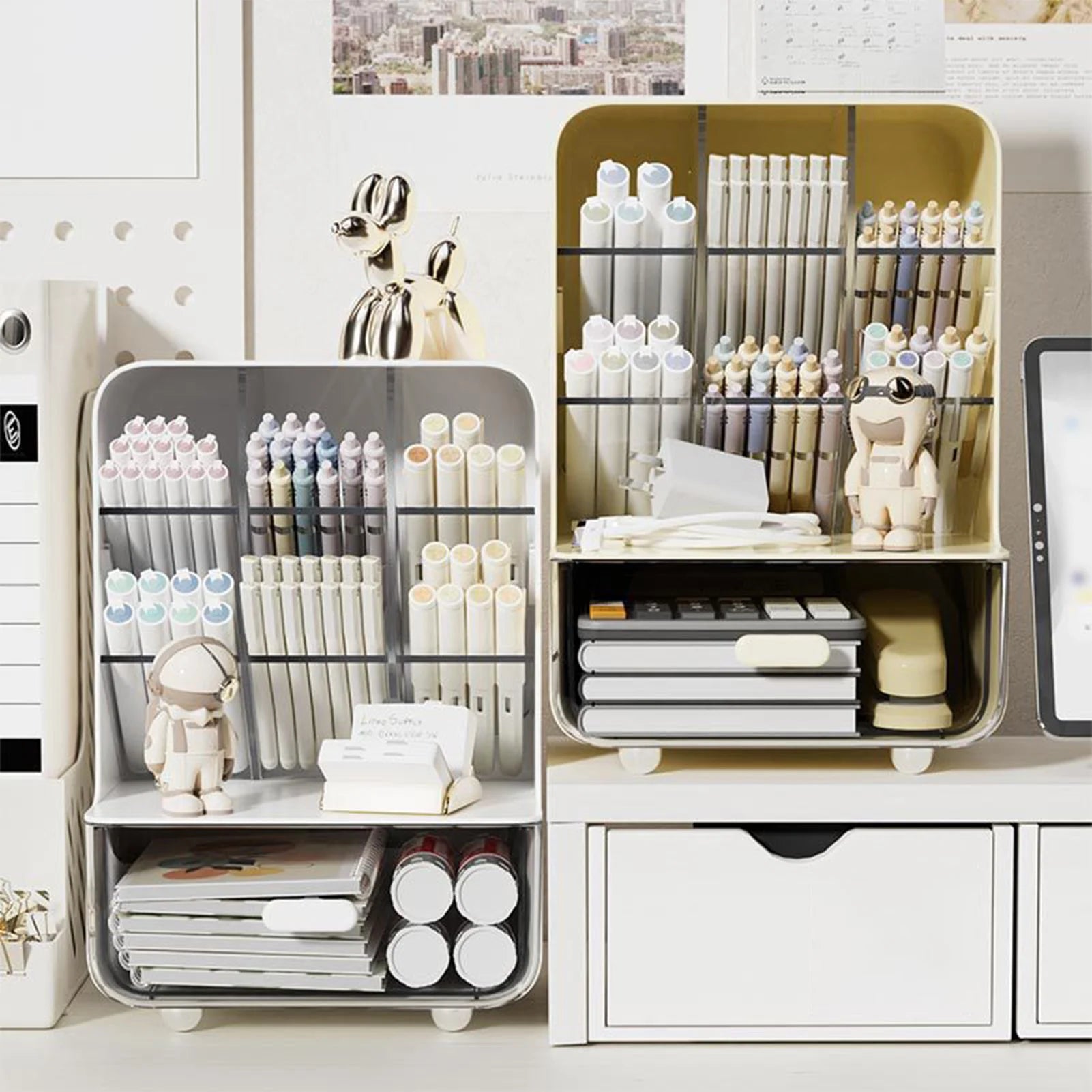 Students' Large-capacity Oblique Desk Use to Hold Pens, Stationery, School Office Desk