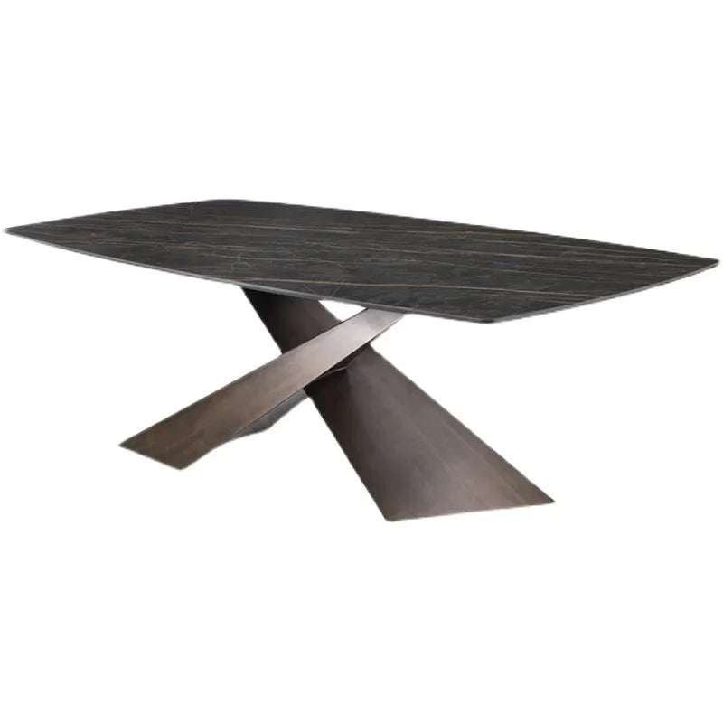 Italian Light Luxury Minimalist Dining Table Lounge High Quality Restaurant Table
