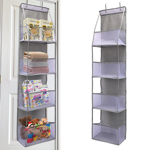! PCS 4/6 Layer Over the Door Hanging Organizer, Use for Cosmetics, Storage, Nursery, Bathroom