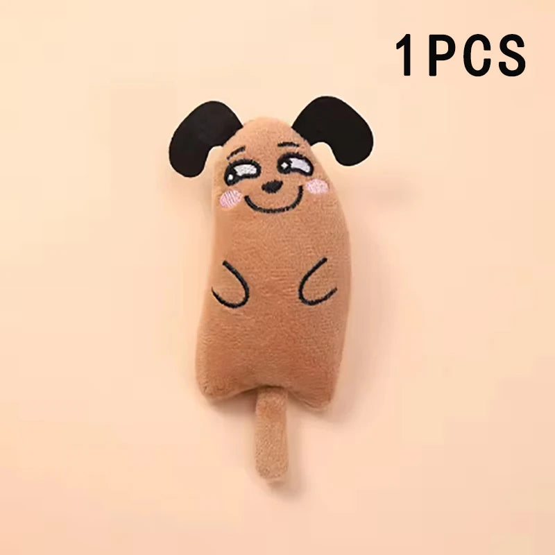 Cartoon Animal Toys, Durable Bite-Resistant, Plush Interactive Cat Toys