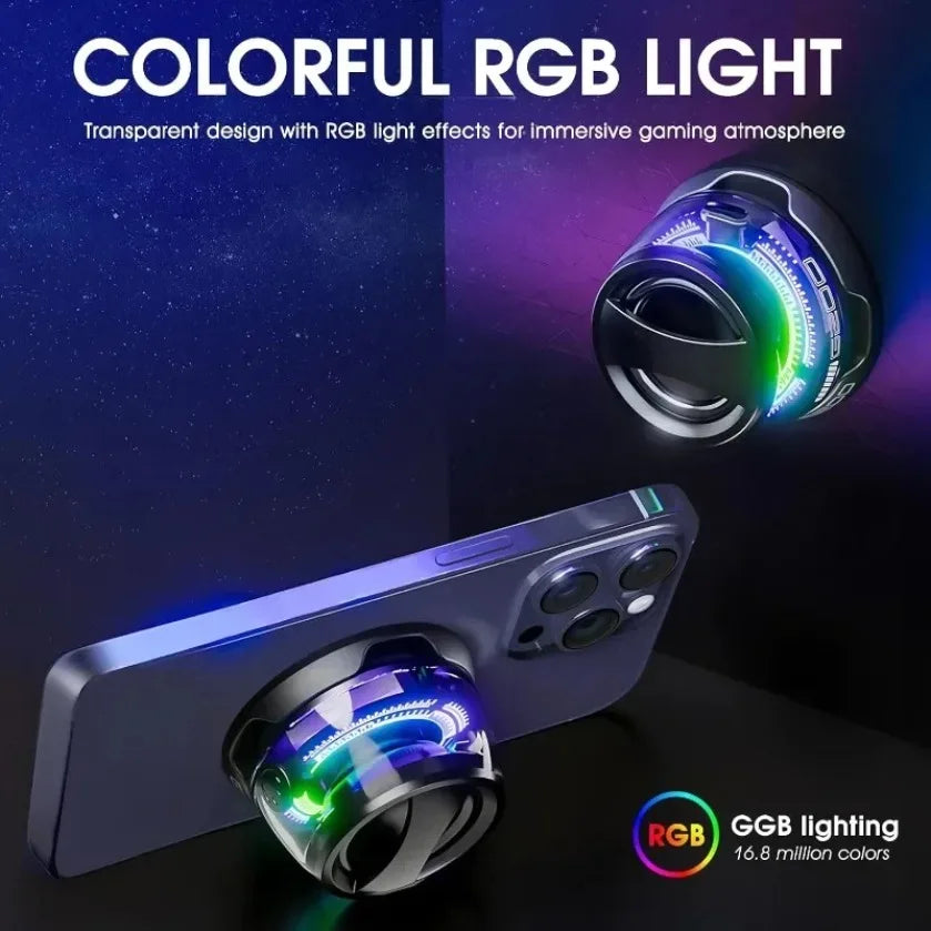 Mini Stereo Magnetic Bluetooth XIKCU Portable Speaker RGB Color light Phone Holder