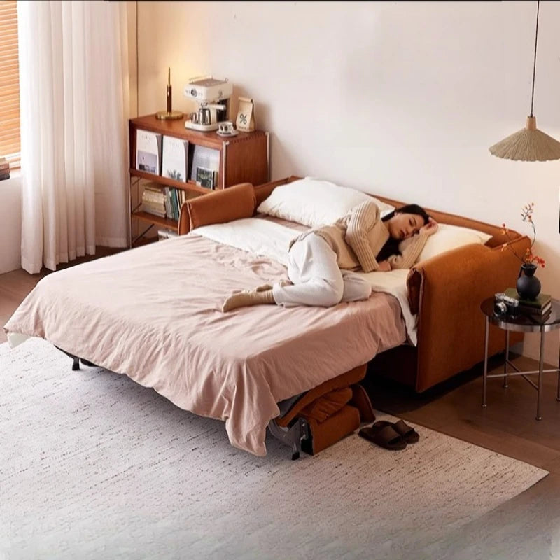 Nordic Small Sleeper Sofa, Foldable for Bedroom, Living Room