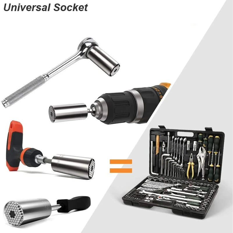 Magic Grip Universal Socket Wrench Head 7-19mm