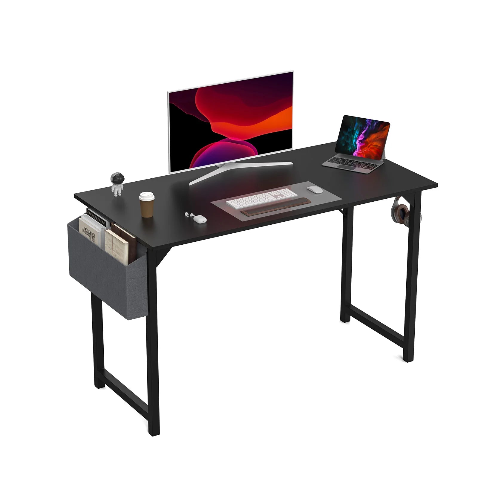 Computer Desk, Writing, Office, Gaming, Compact, Easy Assembly
