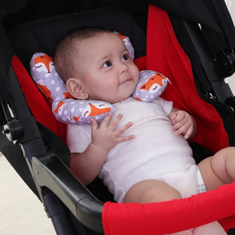 Multi-Functional Stroller Pillow U Shaped Soft Cotton