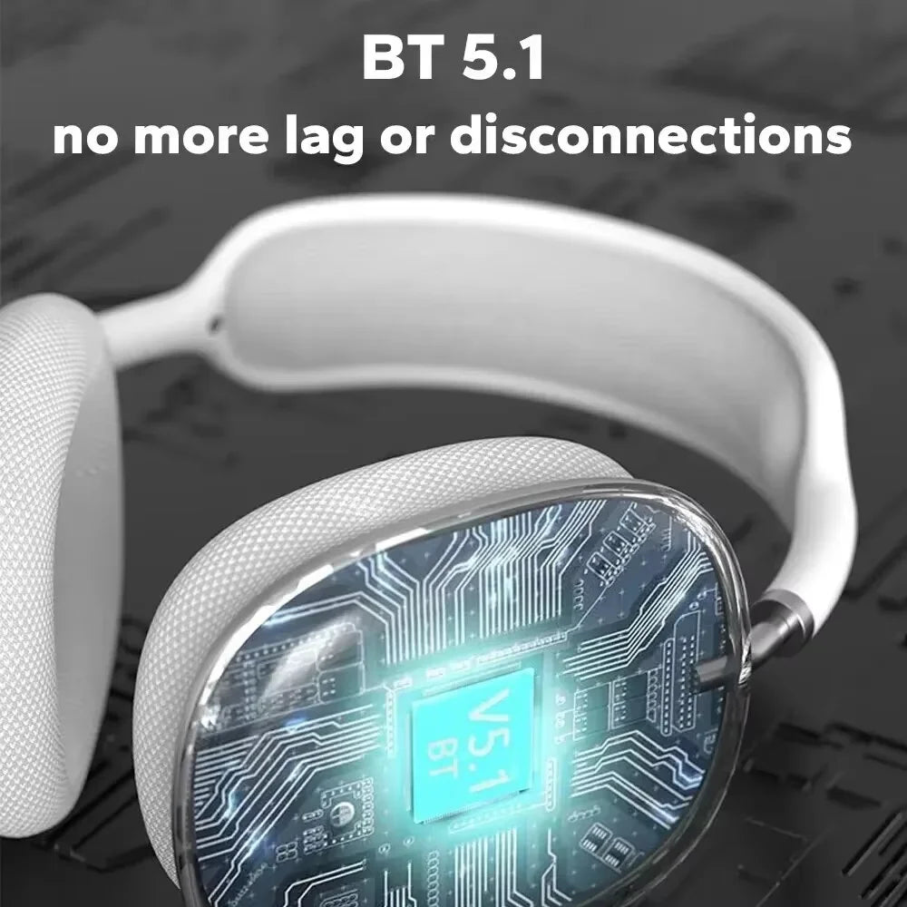 P9 Pro Air Max 5.1 Wireless Bluetooth Headphones Noise Cancelling Pods Over Ear for Any Phone