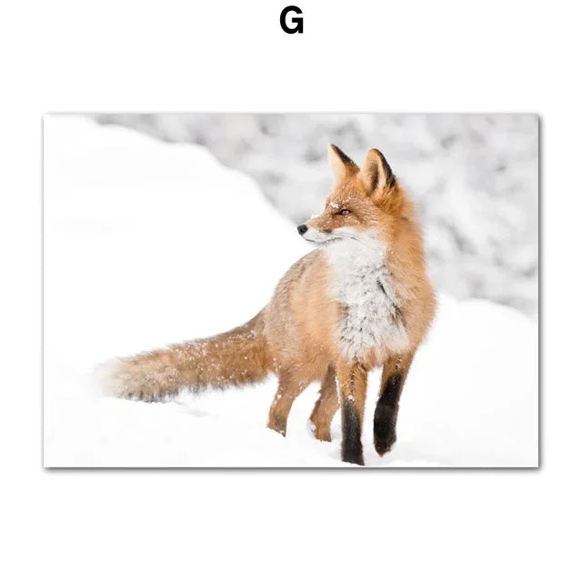 Modern Forest Winter Landscapes On Canvas