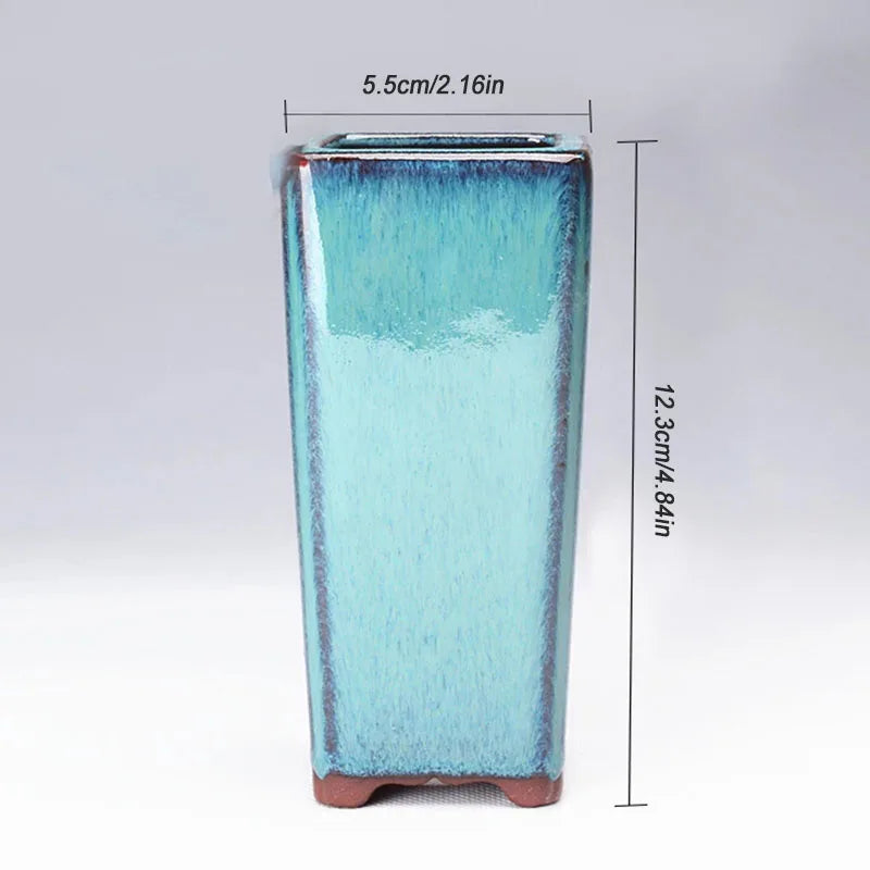 Ceramic Garden Planter Round with Hole Indoor Outdoor