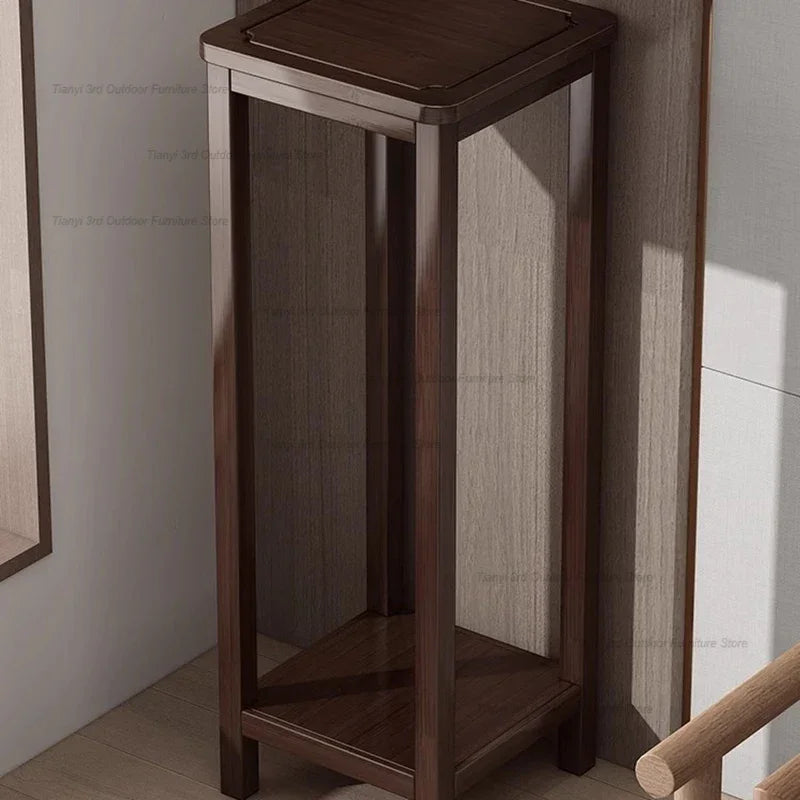 Wood Flower Plant Stands Indoor Outdoor