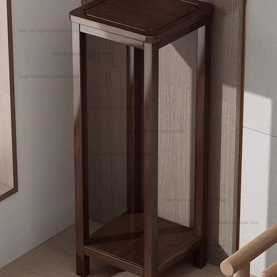 Wood Flower Plant Stands Indoor Outdoor