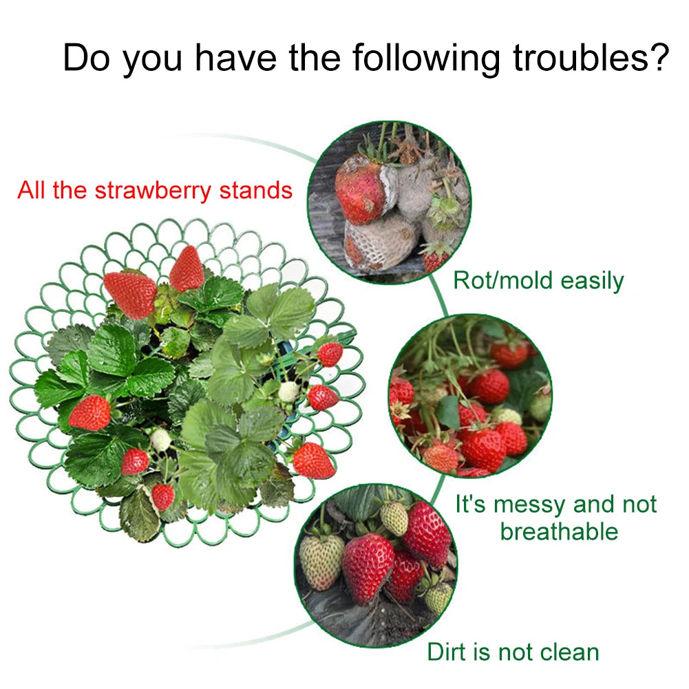 5/10 Gardening, Strawberry Vegetables, Supports Keep Plants Off Ground