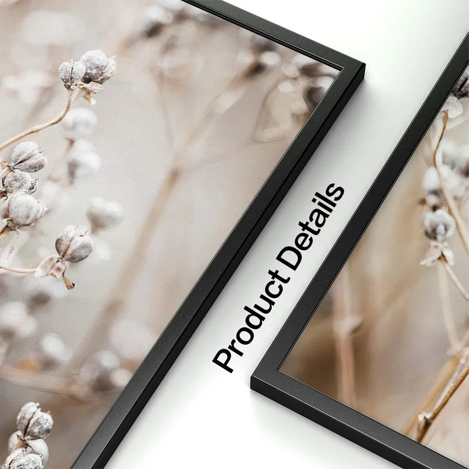 Wall Art Beige White Flower, Abstract Geometry Prints, Poster Canvas Painting