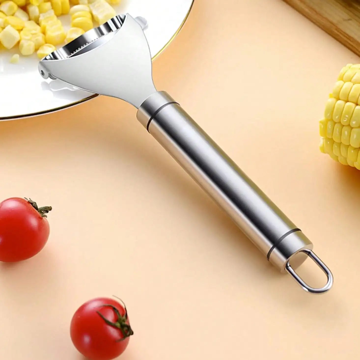 Stainless Steel Corn Off The Cob Peeler