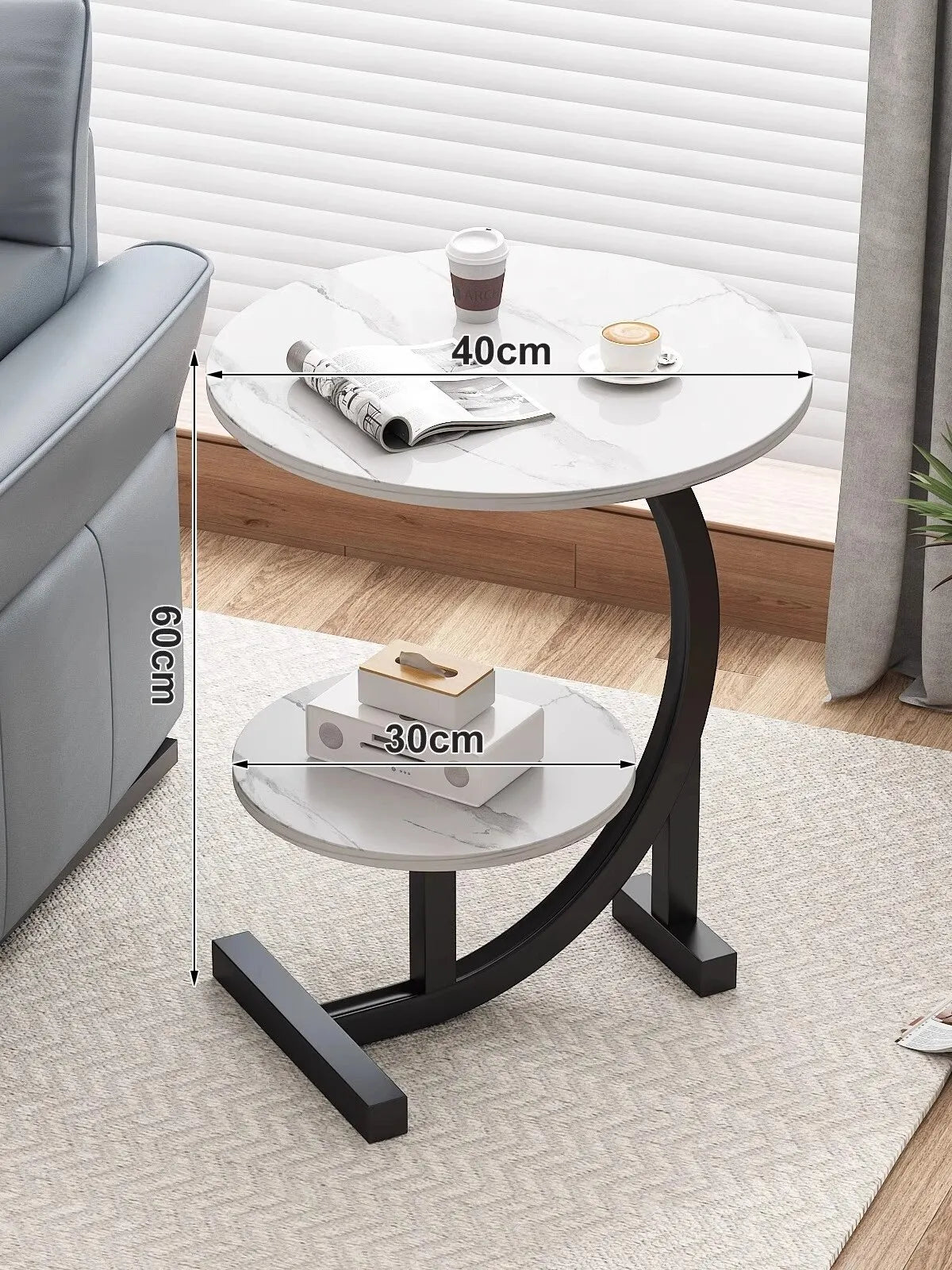 Small Table for Bedside, Coffee Table, Small Side Table, Versatile with Many Uses.