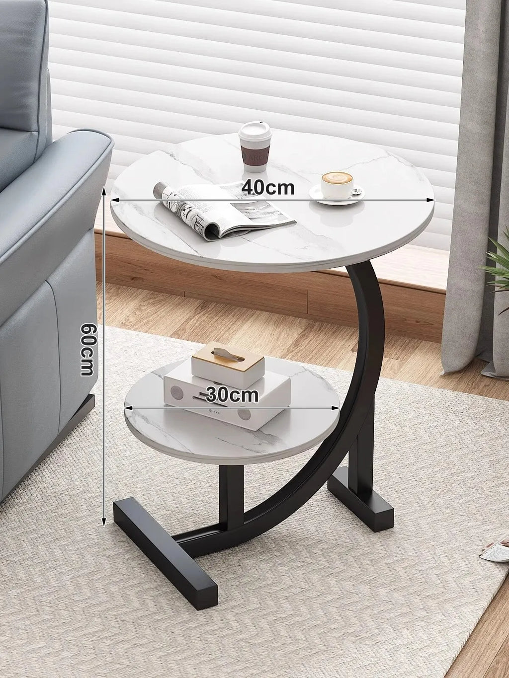 Small Table for Bedside, Coffee Table, Small Side Table, Versatile with Many Uses.