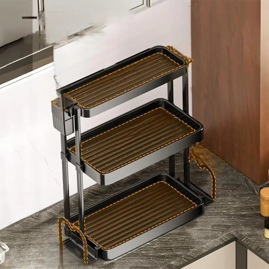 Kitchen Storage Rack, Multi-purpose Organizer, Spices, Utensil Holder, Knives, etc.