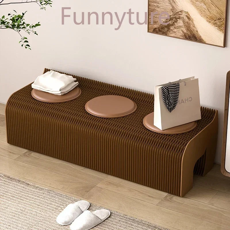 Foldable Screen Partition For Living Room, Folding Bench, Bedside Stool, Low Stool, Bench