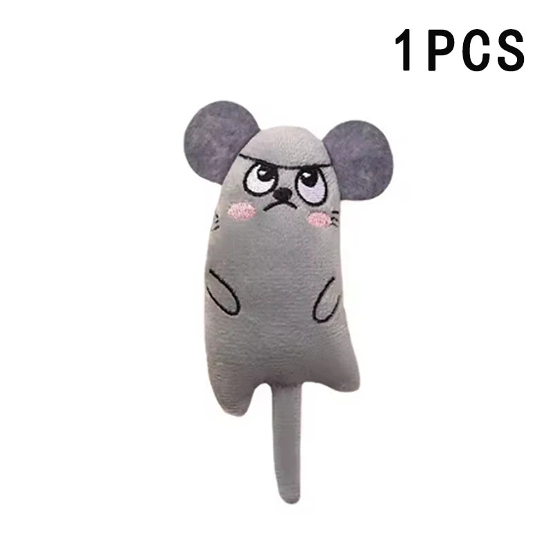 Cartoon Animal Toys, Durable Bite-Resistant, Plush Interactive Cat Toys