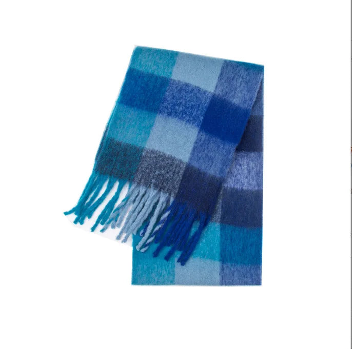 2025 Winter Thick Warm Scarf , Plaids different colors