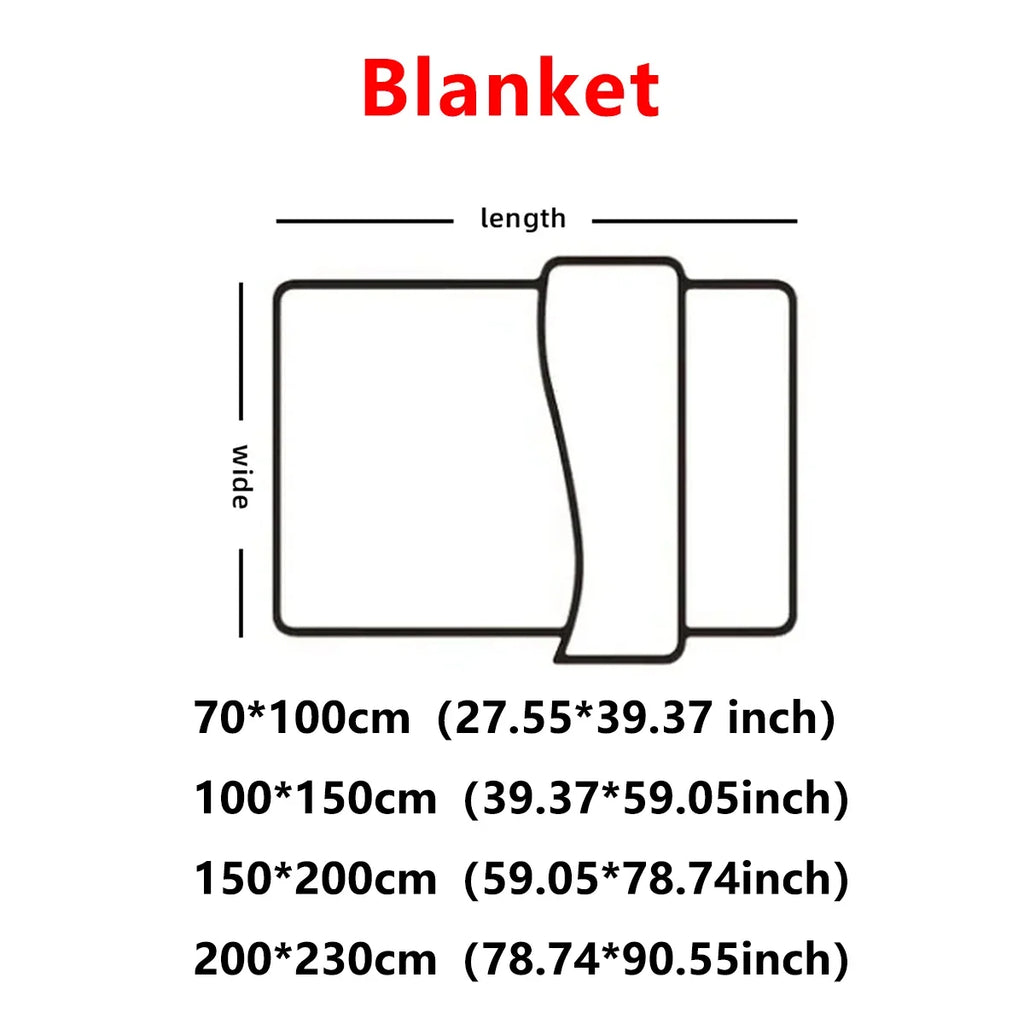 Solid Color Thick Wide Striped Blanket, Use As a Sofa Throw, or Bed Blanket